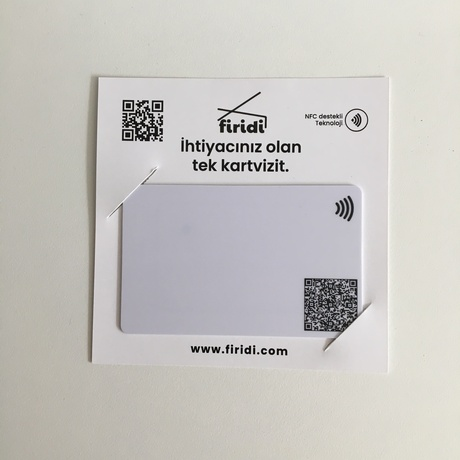 Firidi Dijital Kartvizit Beyaz