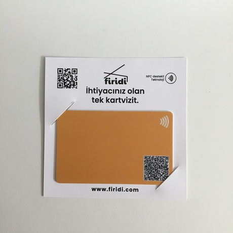 Firidi Dijital Kartvizit Turuncu