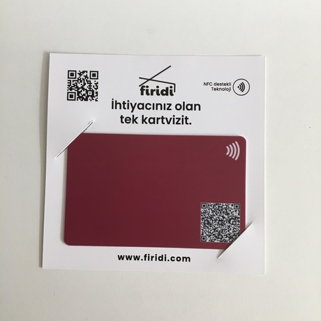 Firidi Dijital Kartvizit Bordo