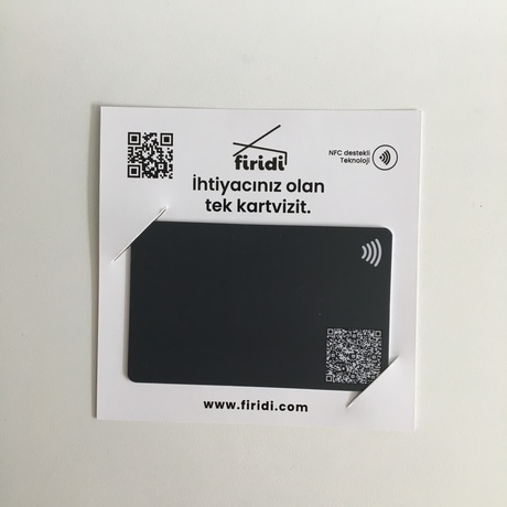Firidi Dijital Kartvizit Antrasit Gri