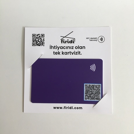 Firidi Dijital Kartvizit Mor