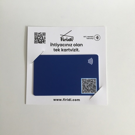 Firidi Dijital Kartvizit Lacivert